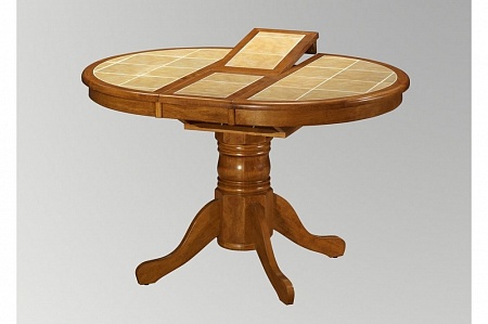 стол 1 балясный раздвижной с керамической плиткой